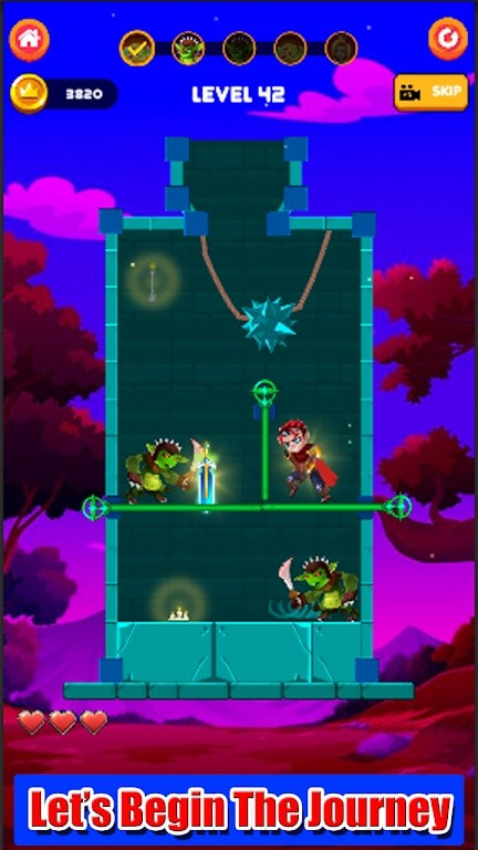 迷宫救援战士Rescue Warrior Pin Puzzle game1